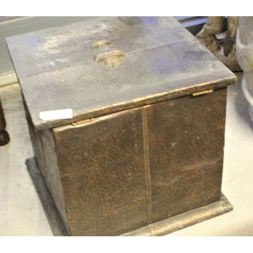 13 - Lidded Coal Box with Classical Urn applique 15