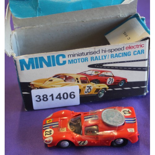 216 - Boxed Tri-ang Minic Motorway Ferrari Racing Car