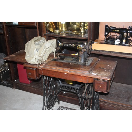 170 - Singer Treadle Sewing Machine (converted to electric) A/S