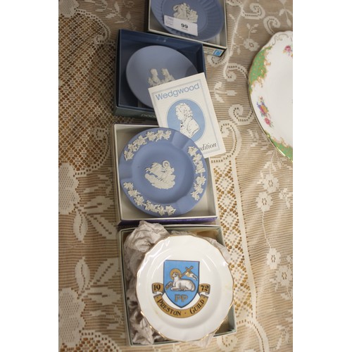 99 - Two Boxed Wedgwood Plates and One Saucer Plus a Boxed Wedgwood 