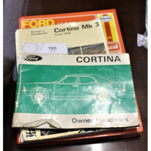 165 - Three Cortina Owners' Handbooks:  Cortina MK IV 1976-1983 (1593cc and 1993cc), Cortina MK 3 (from 19... 