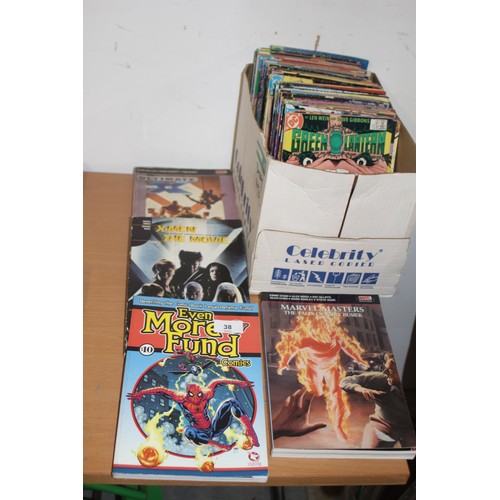 38 - Approximately 100+ DC Marvel American Comics plus Five Marvel Books