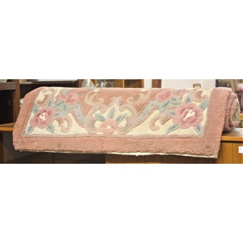 103 - Chinese Rug on Pink Ground - 5 Ft x 3 Ft