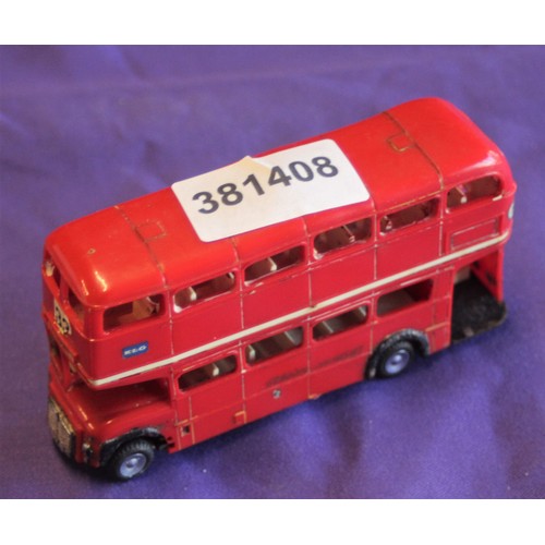 243 - Tri-ang Minic Motorways London Transport Routemaster in Red Ref M1545 (unboxed) Slightly distressed