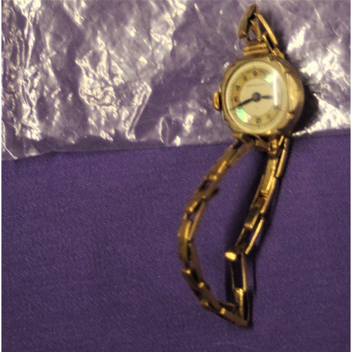 51 - A Ladies' Swiss Made Wrist Watch having a Stretch Link British Made 