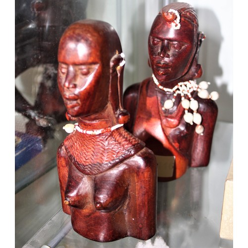 37 - Two African Tribal Figures with Necklaces