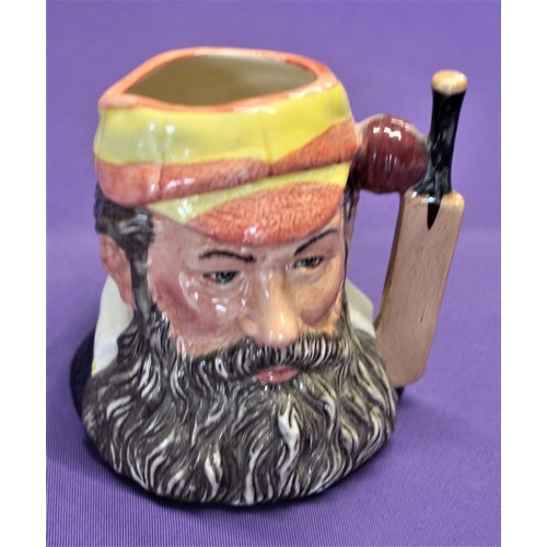 254 - Royal Doulton Porcelain Medium Toby Jug - The Champion W.G. Grace (1848-1915) - D6845 - 4.5