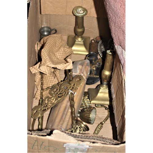 262 - Box of Assorted Metal-Ware