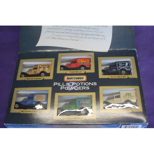 236 - Matchbox Pills/Potions/Powders - Six Vehicles (Mint in Box)