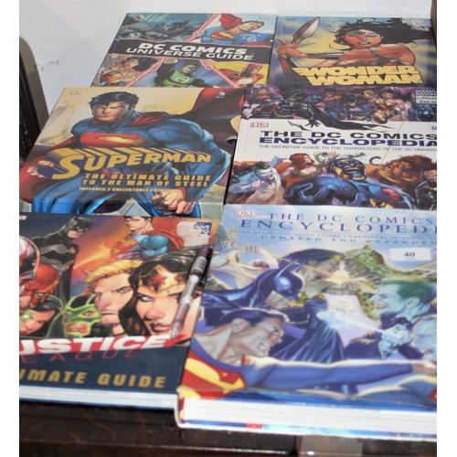 60 - Six Large DC Comics Coffee Table Books including Justice Kleagle Ultimate Guide, Wonder Woman and Tw... 