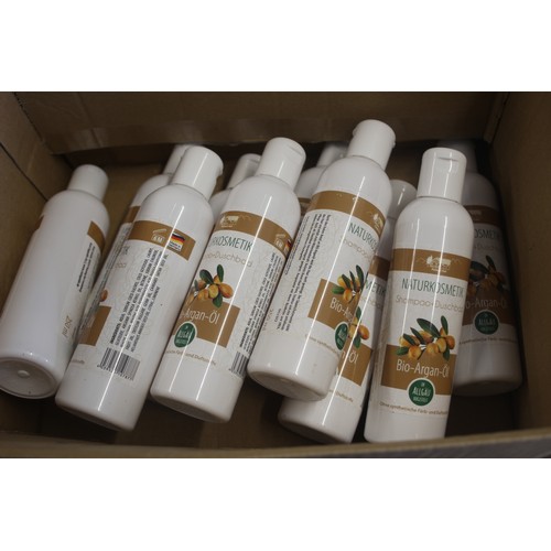 18 - Ten Bottles (Unused) Shampoo/Shower Gel (German Naturkosmetik - Bio Argan Oil)