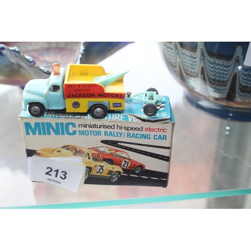 213 - Boxed Tri-ang Minic Motorway Breakdown Truck. Reference M/1565 with Instruction Leaflet (vgc)- no cr... 