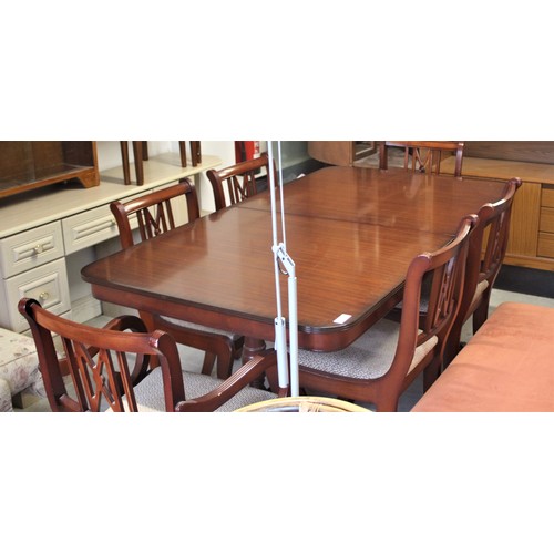 145 - A Beresford & Hicks (England) Mahogany Extending Twin Pedestal Dining Table (having Metal Claw Feet)... 