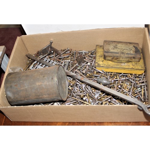 186 - Box of Screws, etc