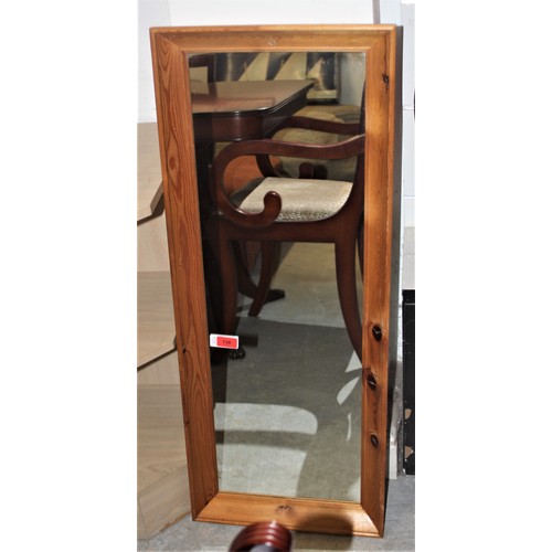 136 - Rectangular Pine-Framed Mirror