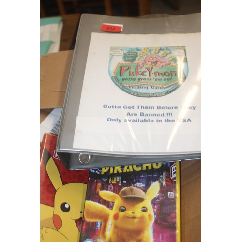 212 - Assorted Pokémon Games, Cards, etc