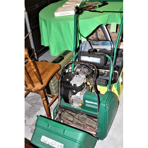 68 - Qualcast Classic Self Propelled 35S Petrol Cylinder Lawnmower (w/o) g.c.