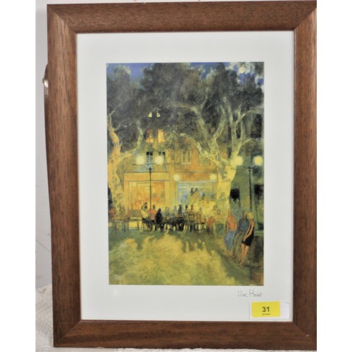 34 - A Framed Print Signed by Uwe Herbst - 14.5