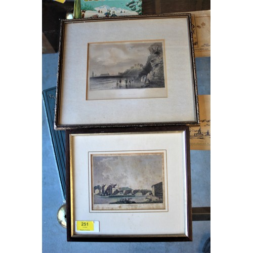 143 - One Framed Print of the Dee Bridge at Chester and One of New Brighton