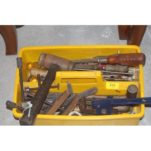 162 - Box of Assorted Tools, etc