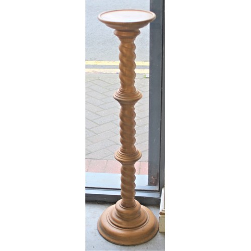 65 - Lightwood Torchere Stand