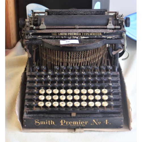 69 - Smith Premier Typewriter Number 4