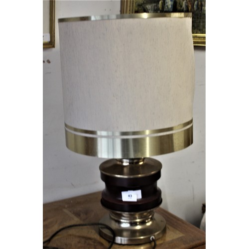 43 - Bulbous Table Lamp and Shade