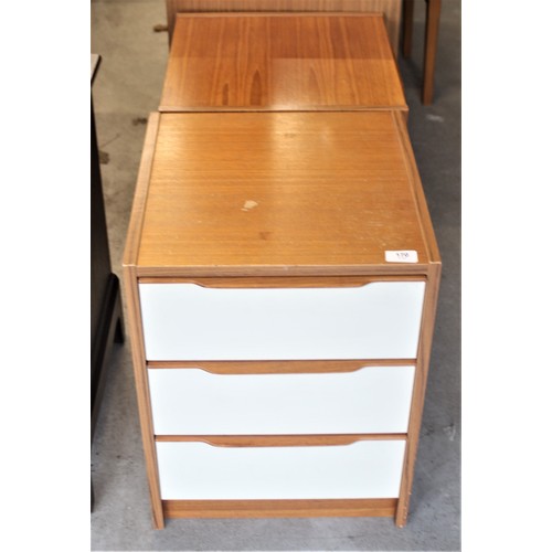 170 - Pair of Three-Drawer Bedside Cabinets