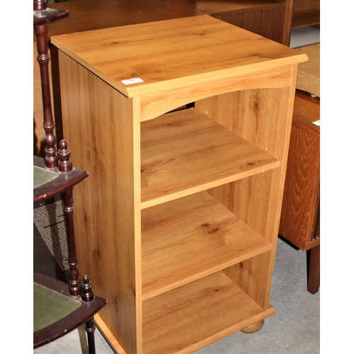 181 - Light Oak Open Shelf Cabinet