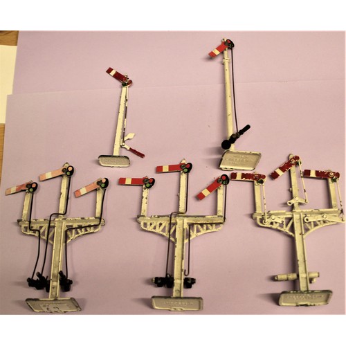 Six Crescent Diecast Railway Signals