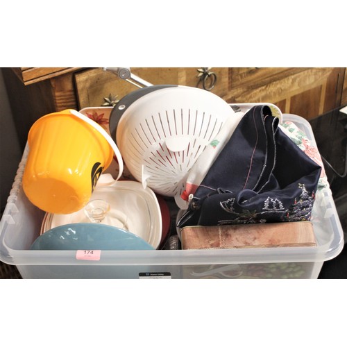 174 - Box of Kitchenware, etc