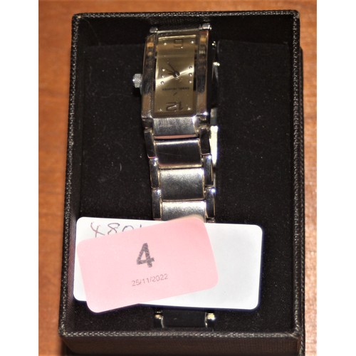 27 - A Boxed Daniel Hechter Ladies' Wrist Watch in Nickel Effect