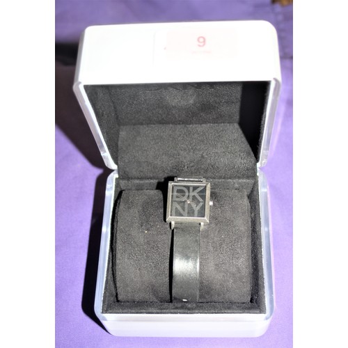 33 - BNIB Ladies' DKNY Wrist Watch with Black Strap