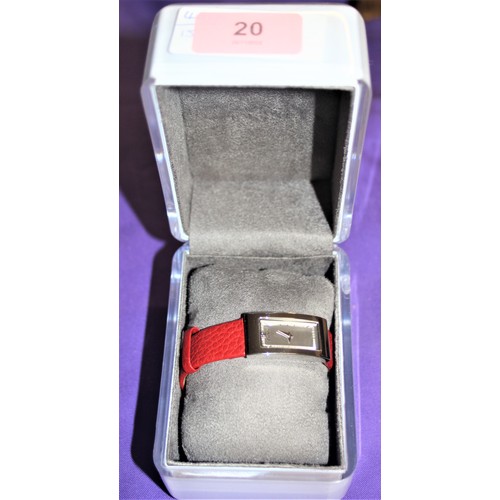 38 - BNIB DKNY Ladies' Wrist Watch with Red Strap