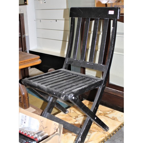 250 - Ebonised Folding Chair