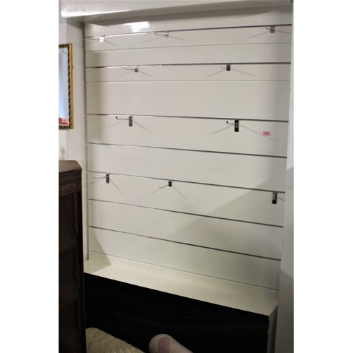 264 - Large Wall-Fitting Shop Display Unit with Adjustable Display Hooks