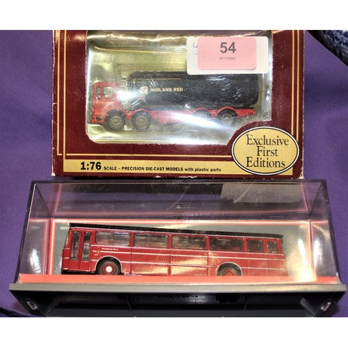 6 - Two Boxed 1/87 Scale Vehicles. Midland Red- Birmingham and Midland Motor Omnibus Co: Corgi OOC- Leyl... 