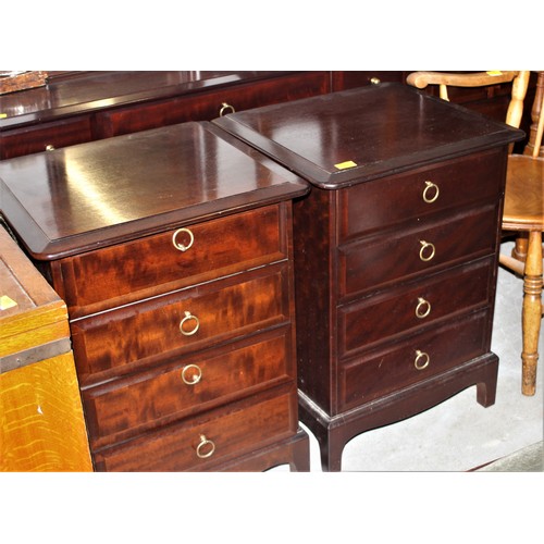 359 - A Pair of Stag Four-Drawer Bedside Chests