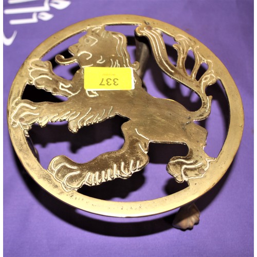 337 - Brass Trivet