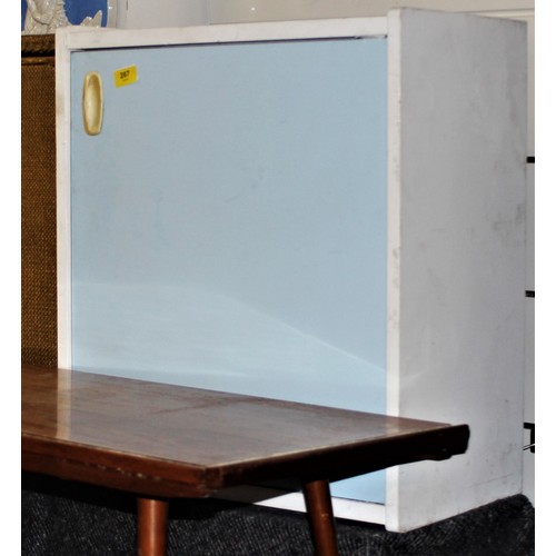 267 - Sky Blue and White 1960s' Kitchen Storage Cupboard - possibly Schreiber