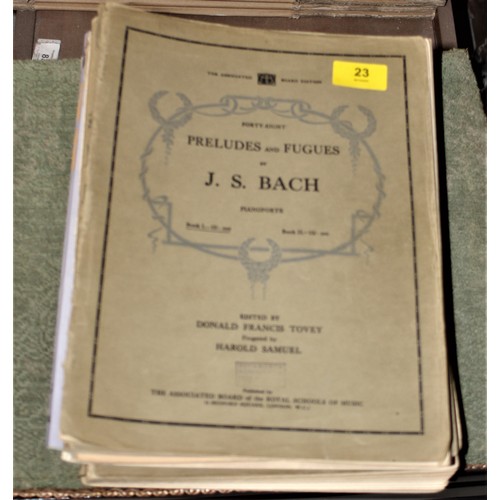 23 - Large Quantity of Classical Composers' Sheet Music including Chopin, Bach, Beethoven, etc