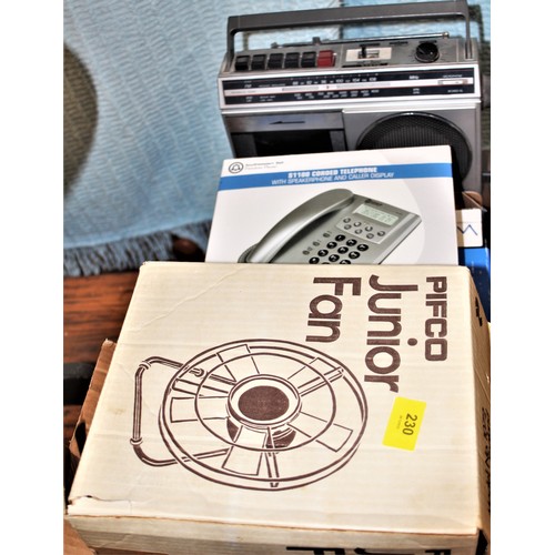 230 - Miscellaneous Electricals:  Push Button Telephone with Speaker and Caller Display (Boxed), Dream Mac... 