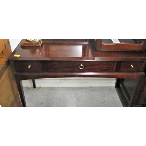 357 - Stag Three-Drawer Dressing Table and Stool