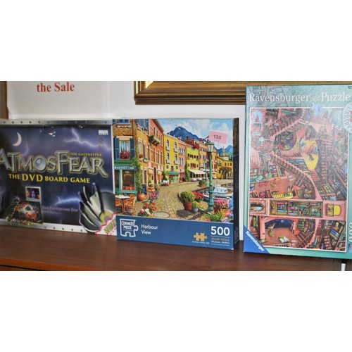 216 - Two Jig Saw Puzzles and a DVD Game