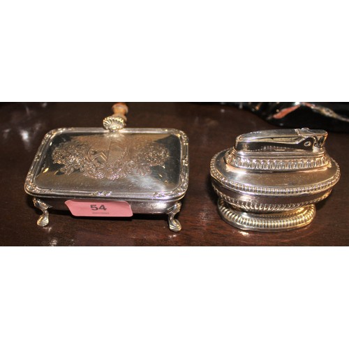 54 - Ronson Cigarette Lighter and Cigarette Box