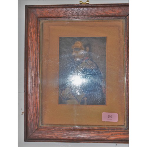 64 - Framed and Mounted Print of Napoleon (circa late 1800s/early 1900s)