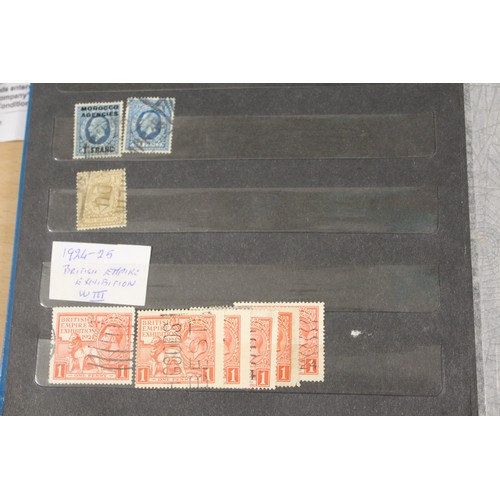 4 - A stock Book Containing Approximately 100 GB Definitive and Low Value Commemorative Used Postage Sta... 