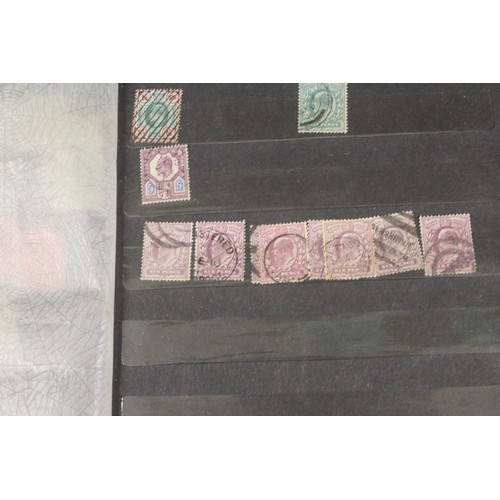 4 - A stock Book Containing Approximately 100 GB Definitive and Low Value Commemorative Used Postage Sta... 