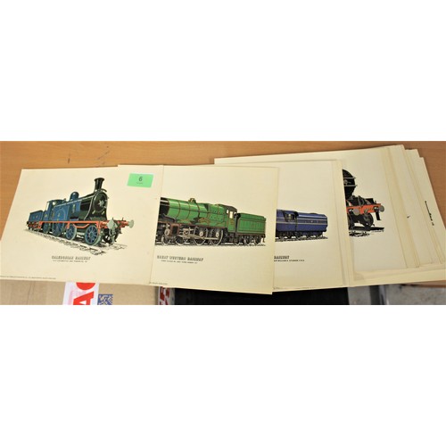 Set Of Bradford Barton Railway Prints And A Railway Book