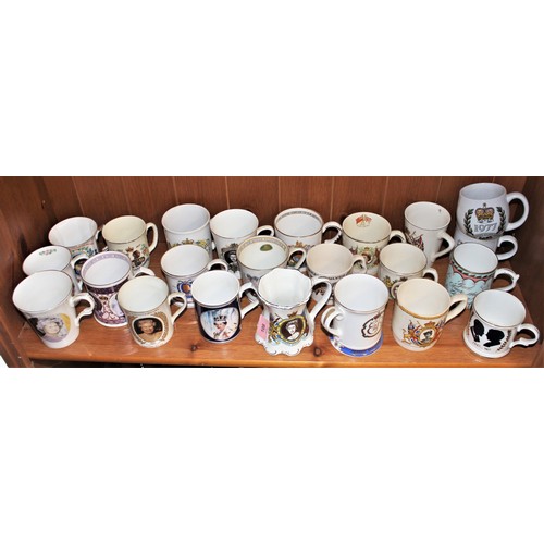 188 - Collection of Royal Commemorative Mugs (Queen Elizabeth II and Queen Mother)